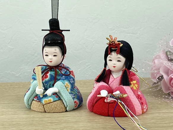江戸木目込人形 「雛」(ブルー)