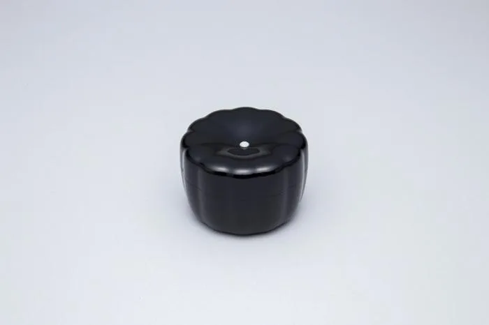 呂色塗十二稜茶器